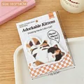 Cute calico cat sticky notes 10.5x14cm 30 sheets for journaling and student memos - 6# Calico Cat
