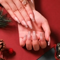 JP1898-Nude White Snowflake Silver