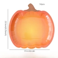 Set of 50 orange pumpkin-shaped disposable paper plates for Halloween party table decor - 9 Inch Middle Yellow Pumpkin Paper Plate