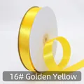 2.5cm golden yellow satin ribbon roll for gift wrapping and cake packaging - 91m / 16# Golden Yellow