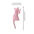 Pink cat-shaped magnetic refrigerator hook decorative sticker, size 5.2x14.3cm - M1-Pink Cat