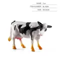 Realistic miniature Holstein cow model toy with black and white spots, size 6x3.5cm - Single Cow Model BL-5009