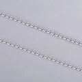 Elegant S925 sterling silver three-claw moissanite pendant necklace in a sleek silver finish - White Gold O-Chain Only (Without Pendant) 45+5cm