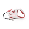 Guinzaglio retrattile per cani rosso e bianco con corda in nylon da 3M/5M e gancio - 3 Metri / Rosso