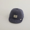 Detailed close-up of dark grey cotton soft-brim baby cap with premium fabric texture - Baby 2-5 Years 50-52CM / Gray