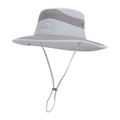 Cappello da sole a tesa larga con fori di ventilazione e cinturino regolabile - Grigio Scuro (9233)