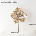 Fleur de poinsettia artificielle dorée de 23cm pour décoration de fête élégante - Doré