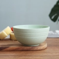Light green round fruit bowl with spotted texture and elegant horizontal stripes - Green-13CM Bowl