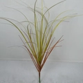 Artificial onion grass with yellow-green and reddish-brown gradient leaves for home decor - Autumn Color
