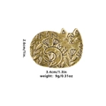 Spilla gatto vintage dorata con fiori, misura 2,6x3,4cm, peso 9g, design raffinato - Forma di Farfalla (C2333-3)