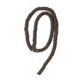 Strand of dark brown polymer clay heishi disc beads for DIY jewelry making - Coffee