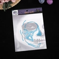Deep blue and clear acrylic face gems stickers for Halloween party makeup decoration - Blue Teardrop