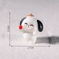 Miniatur-Pochacco-Welpe für Weihnachts-DIY-Deko, Größe 3,2 cm x 2,7 cm groß - 1# Hut tragend
