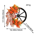 Orange Pumpkin Wagon Wheel Style