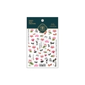 3D lotus and goldfish nail art stickers with traditional Chinese ink painting style - Ten Mile Lotus (TS-1676)