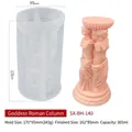 Molde de silicona columna de diosa romana para velas DIY, tamaño final 162x85mm - Columna Romana Diosa BH-140