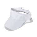 Damen Sonnenvisier in Weiß für Sport und Laufen mit verstellbarem Klettverschluss - 58cm / Weiß