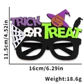 Occhiali LED Halloween Trick or Treat con cappello da strega e ragnatela - Cappello da strega di zucca corvo