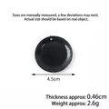 Miniature black round plastic dish base for dollhouse kitchen DIY crafts 4.5cm - 4.5cm Black Round Plate