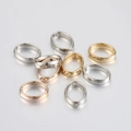DIY jewelry beads in gold, silver, and rose gold finish for bracelet making - Oval-12*15mm