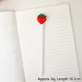 Cartoon strawberry neutral pen 16.5cm long for student writing and office stationery - Strawberry