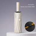 24-rib automatic folding umbrella in Wutong Rice beige with 105cm large diameter - 144-ribbed - 16k5+4 Automatic Umbrella Sycamore Rice / Gift Box Not Included
