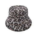 Winter-Anglerhut mit Leopardenmuster aus warmem Kunstpelz und weichem Plüschfutter - Einheitsgröße / Gelber Leopard