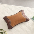 Auspicious Flower Pattern Rattan Pillow (55*35cm) / Pillowcase Only Pillow Insert Not Included