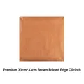 Tappetino da forno antiaderente marrone 33x33cm riutilizzabile con bordi orlati - 33x33cm Quadrato-Marrone