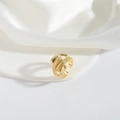 Golden multi-layer water drop open ring with textured and polished finish for women - Multi-layer / Four Layers (Gold)