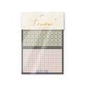 Détail des stickers ongles MS-89 aux motifs floraux vintage et design carrelage vert - Motif de Carreaux Vintage (ms89)