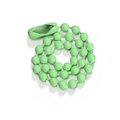 Cadena de bolas verde claro de 12cm con conector para etiquetas de joyería DIY - Verde