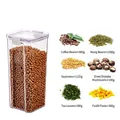 Recipiente hermético de 1800ML para cocina con soja y detalles sobre la capacidad - 1800ML / Blanco Claro