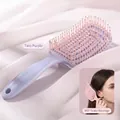 Vented hair brush in taro purple with 360 massaging bristles and matte finish handle - Taro Purple Spiral Massage Brush