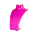 Rose red acrylic mannequin bust necklace display stand with glossy finish for jewelry - Rose Red