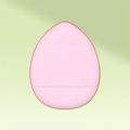 Pink teardrop finger powder puff cushion for precise makeup blending in mini size - Bulk/Single / Pink