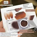 Hazelnut Latte #05 non-wipe nail gel polish for gradient effect with sponge and swatch - Painted Patting Glue No. 5