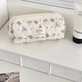 Pochette trucchi trapuntata con elefante grazioso di grande capacità per viaggi - Elefante con Cappello Rosso - Borsa Ottagonale (Piccola)