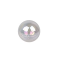 Single iridescent round bead for cake decorating or DIY jewelry on white background - Iridescent Transparent Style (A13幻彩透明3cm)