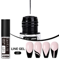 Gel delineador negro LILY'CUTE 5ml L01 para manicura francesa y dibujo de detalle - L01 Negro
