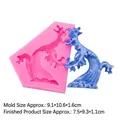 Silikonform für Wellen-Fondant oder Ton in Pink mit blauem Ozean-Wellen-Muster - Stil 2-Rosa