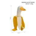 Simpatica statuetta a forma di anatra banana da 15cm ornamento creativo da scrivania giallo - Anatra Banana Gialla