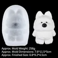 Molde de silicona para perro Westie para resina o yeso con lindo resultado de cachorro - 6#B649 Perro Westie