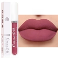 Échantillon de rouge à lèvres mat liquide nuance 09 couleur rose pâte de haricot - 09# Noir Fumé