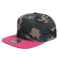 M (56-58cm) Green Camo Top Rose Red Brim