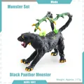 Mythical black panther monster figure with green tentacles and 117g weight detail - Panther Monster (PL127-2631)