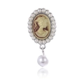 Pearl Pendant Silver Style (XD10857)