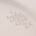 Silver-plated copper spring ring clasps for DIY jewelry necklace and bracelet making - 5mm / Silver