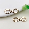 Infinity symbool sieradenhangers in KC-goud voor DIY-ketting en armband ontwerpen - Oneindigheidssymbool