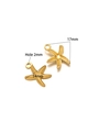 Gold-plated stainless steel starfish charms in two sizes for DIY jewelry making - 14*17mm Starfish / Gold